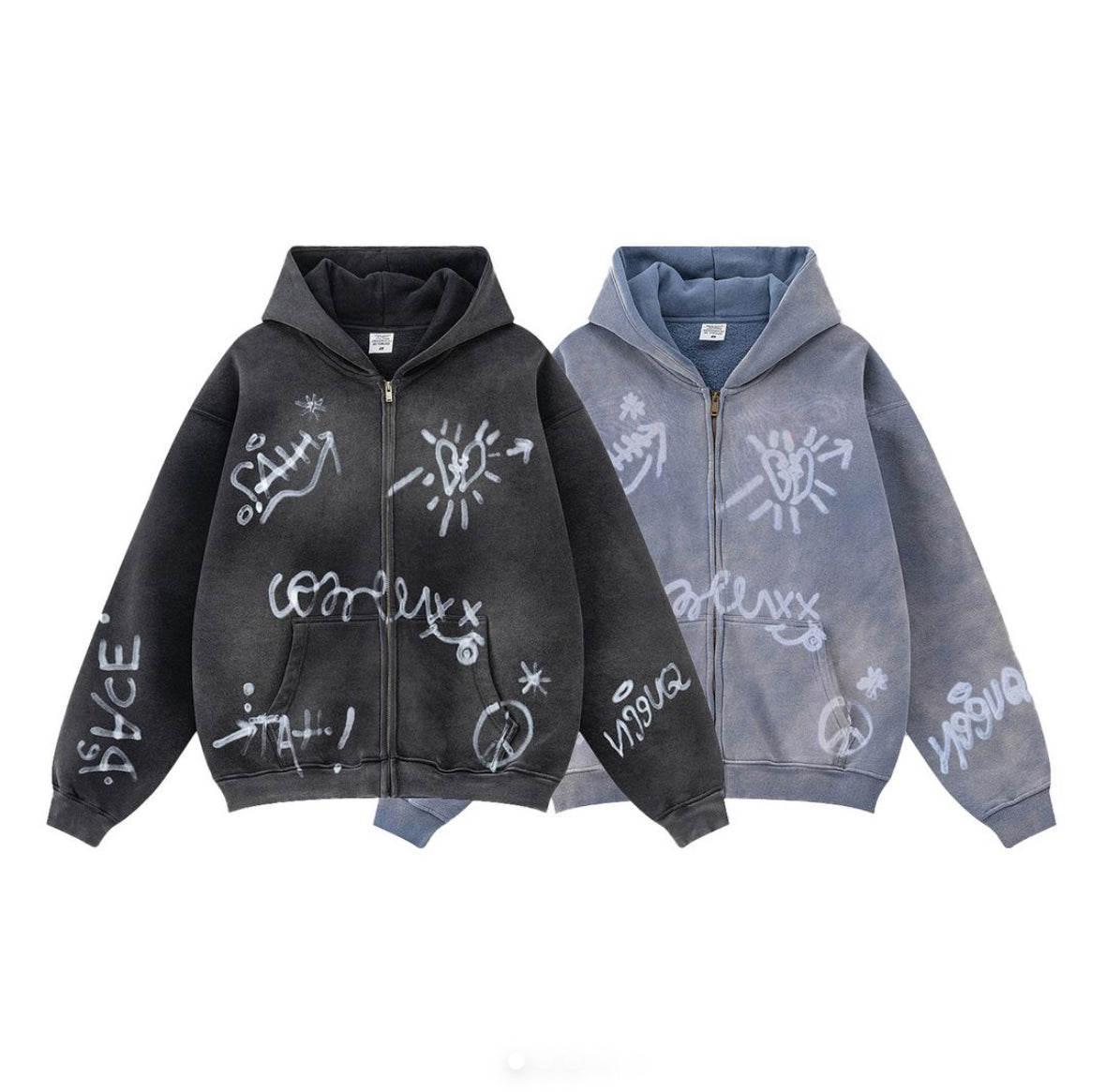 Zipper Smiley Hoodie