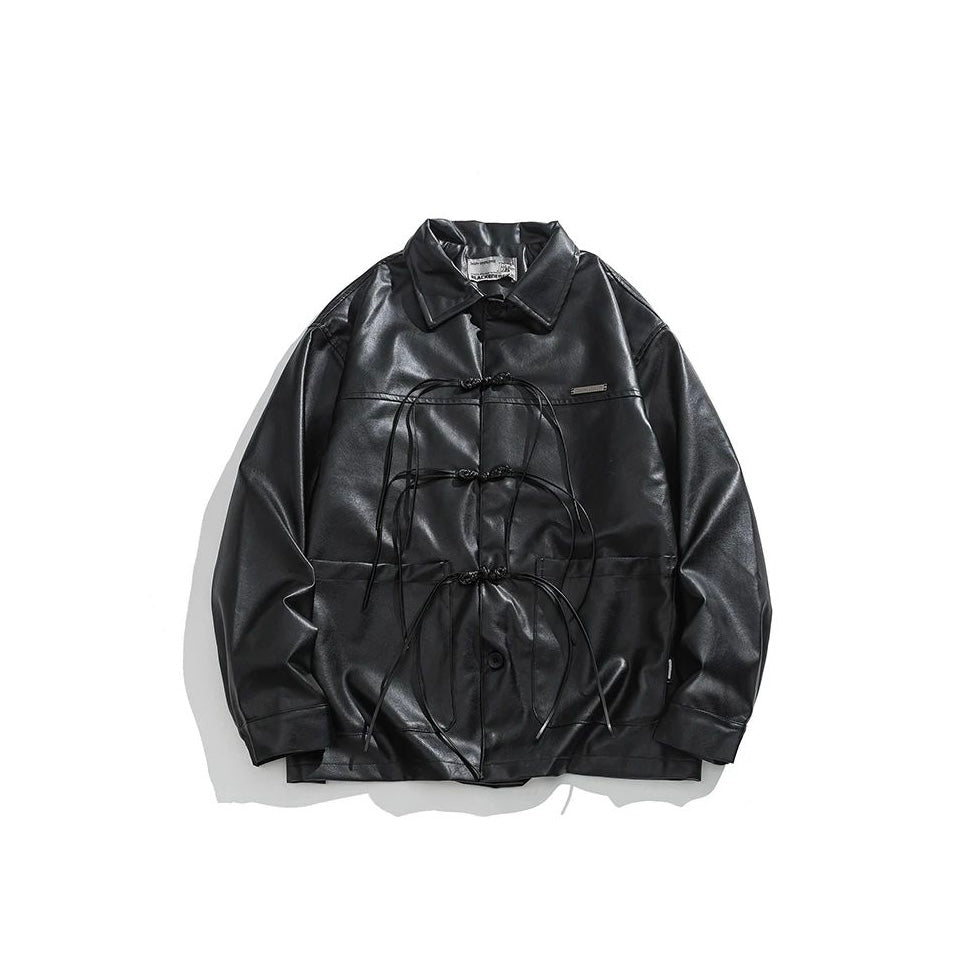 Laced Leather Jacket