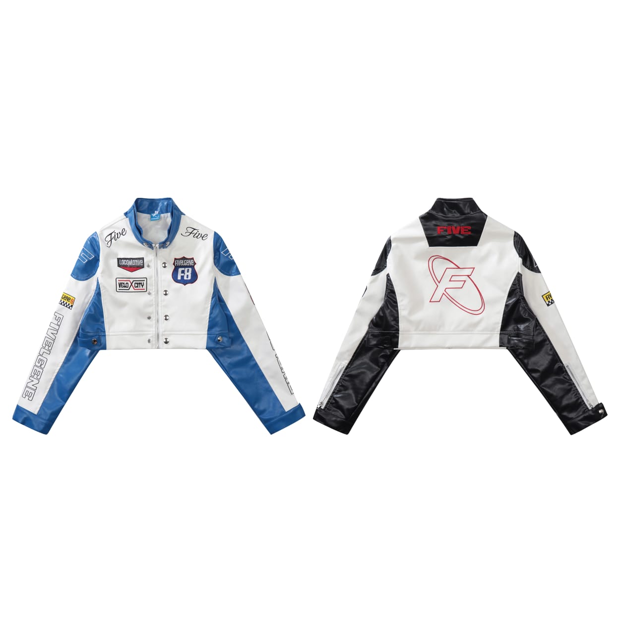 Five Cropped Racer Jacket