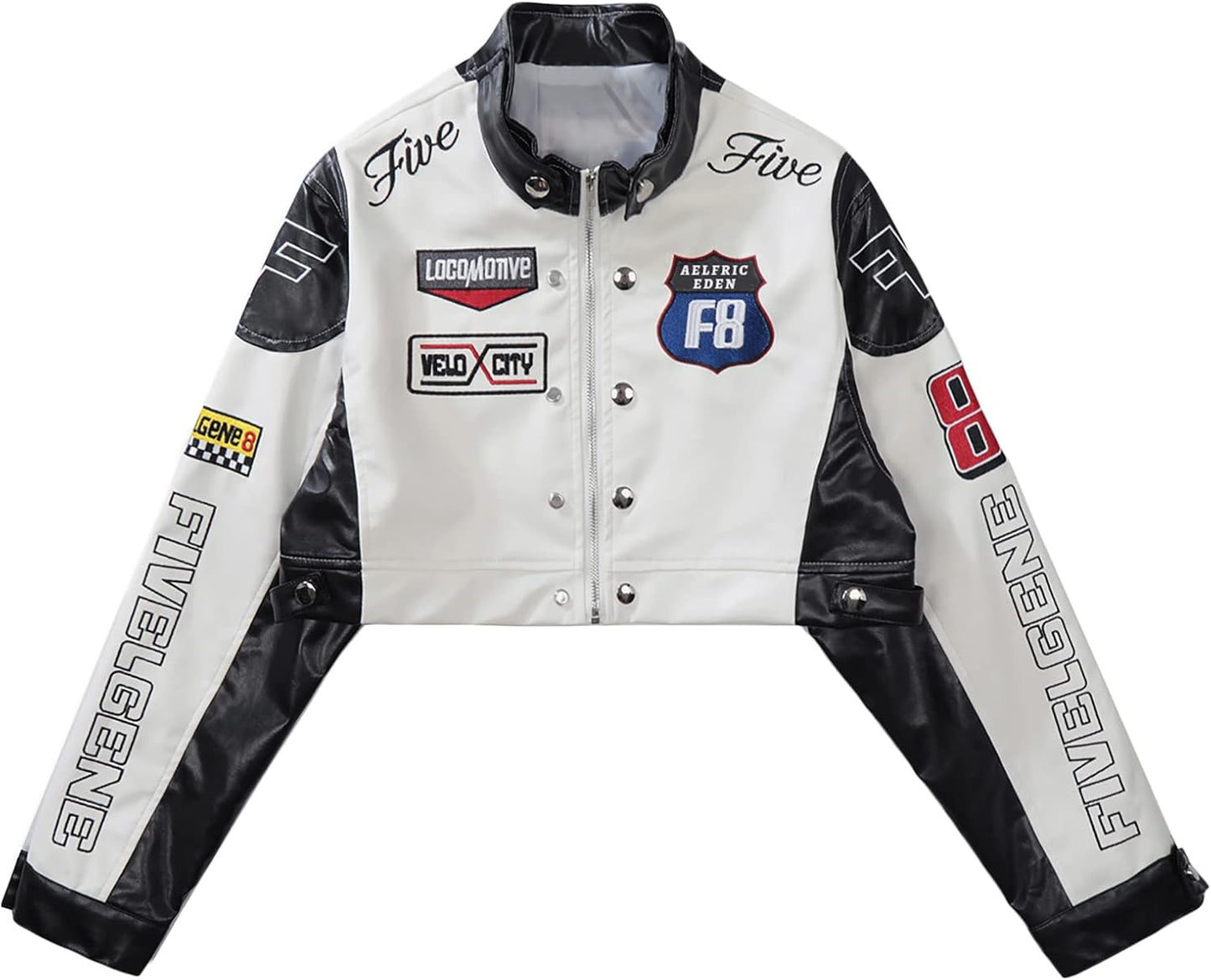 Five Cropped Racer Jacket