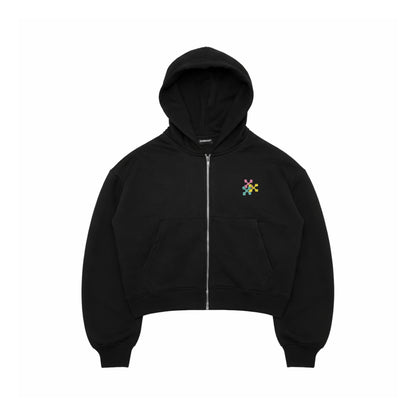 Zipper Hoodie - Embroidered