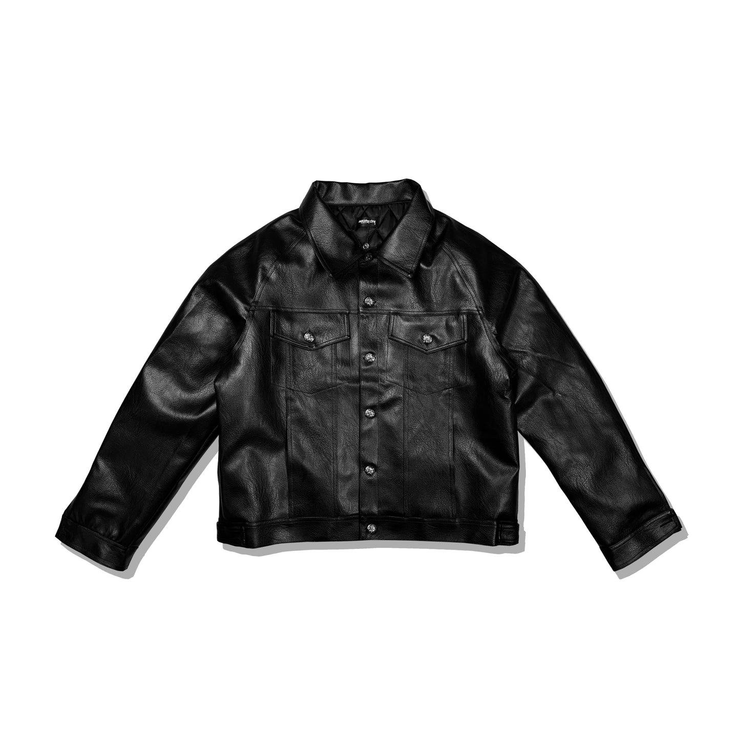 Chrome Hearts Leather Jacket (Embroidered)