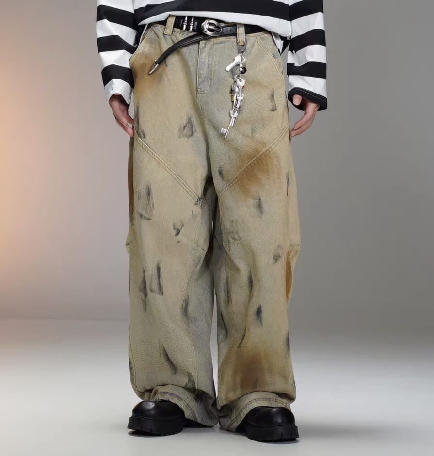 Dirt Washed Baggy Pants