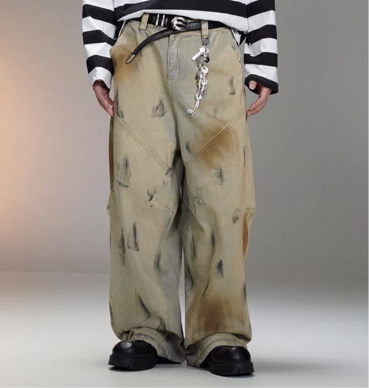 Dirt Washed Baggy Pants