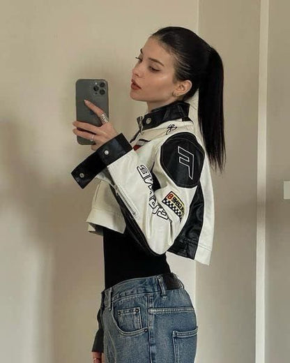 Five Cropped Racer Jacket